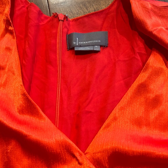 Beautiful and never worn ruby red romper from Anthropologie - Picture 3 of 3